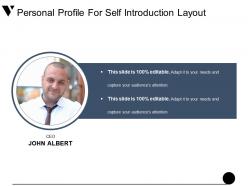 Personal profile for self introduction layout presentation powerpoint