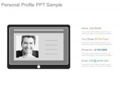 Personal profile ppt sample