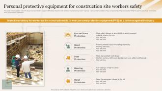Personal Protective Equipment For Construction Enhancing Safety Of Civil Construction Site