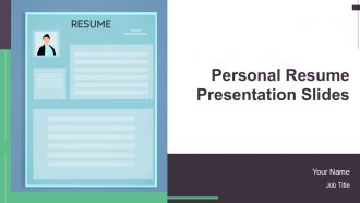 Personal Resume Presentation Slides PPT Mockup AT Personal Resume Presentation Slides PPT Mockup AT
