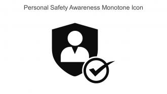 Personal Safety Awareness Monotone Icon In Powerpoint Pptx Png And Editable Eps Format