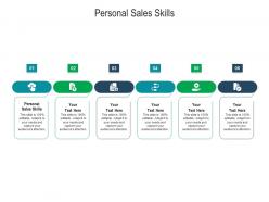 Personal sales skills ppt powerpoint presentation icon visual aids cpb