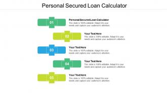 Personal secured loan calculator ppt powerpoint presentation infographic template cpb