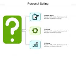 Personal selling ppt powerpoint presentation ideas format cpb