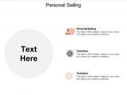 Personal selling ppt powerpoint presentation ideas images cpb