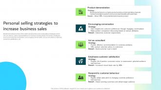 Personal Selling Strategies To Increase Business Sales Strategic Guide For Integrated Marketing