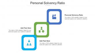 Personal Solvency Ratio Ppt Powerpoint Presentation Icon Deck Cpb