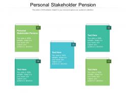Personal stakeholder pension ppt powerpoint presentation layouts slide portrait cpb