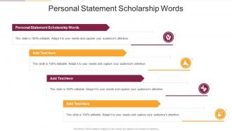 Personal Statement Scholarship Words In Powerpoint And Google Slides Cpb