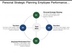 Personal strategic planning employee performance tool application programming