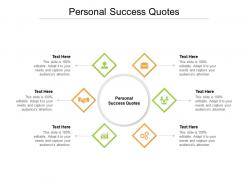 Personal success quotes ppt powerpoint presentation layouts graphics tutorials cpb