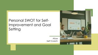 Personal SWOT For Self Improvement And Goal Setting PPT Example AT