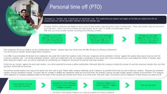 Personal Time Off Pto Handbook For Corporate Employees