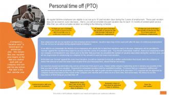 Personal Time Off PTO Workplace Policy Guide For Employees