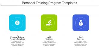 Personal Training Program Templates Ppt Powerpoint Presentation Show Master Slide Cpb