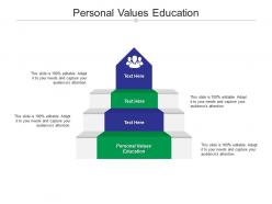 Personal values education ppt powerpoint presentation ideas rules cpb