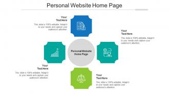 Personal website home page ppt powerpoint presentation layouts show cpb