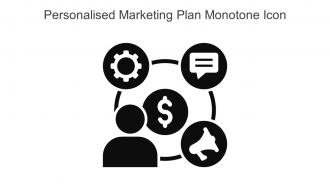 Personalised Marketing Plan Monotone Icon In Powerpoint Pptx Png And Editable Eps Format