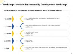 Personality Development Workshop Proposal Powerpoint Presentation Slides