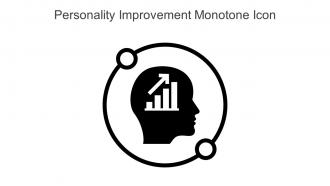 Personality Improvement Monotone Icon In Powerpoint Pptx Png And Editable Eps Format