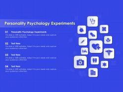 Personality psychology experiments ppt powerpoint presentation summary influencers
