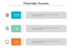 Personality success ppt powerpoint presentation slides gallery cpb