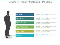Personality traits entrepreneur ppt model