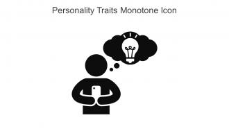 Personality Traits Monotone Icon In Powerpoint Pptx Png And Editable Eps Format