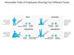 Personality traits of employees showing four different facets