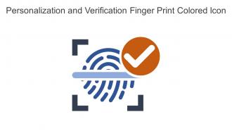 Personalization And Verification Finger Print Colored Icon In Powerpoint Pptx Png And Editable Eps Format