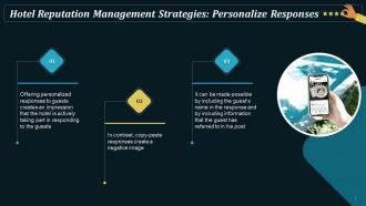 Personalize Responses For Hotel Reputation Management Training Ppt