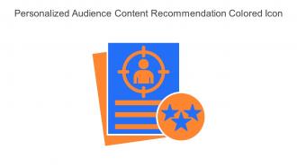 Personalized Audience Content Recommendation Colored Icon In Powerpoint Pptx Png And Editable Eps Format