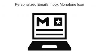 Personalized Emails Inbox Monotone Icon In Powerpoint Pptx Png And Editable Eps Format
