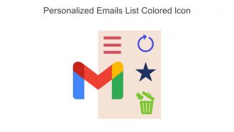 Personalized Emails List Colored Icon In Powerpoint Pptx Png And Editable Eps Format