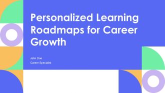 Personalized Learning Roadmaps For Career Growth PPT Summary AT
