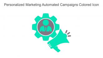 Personalized Marketing Automated Campaigns Colored Icon In Powerpoint Pptx Png And Editable Eps Format