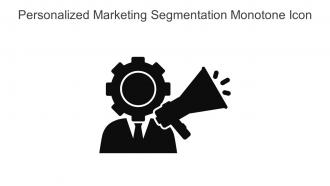 Personalized Marketing Segmentation Monotone Icon In Powerpoint Pptx Png And Editable Eps Format
