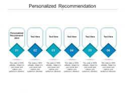 Personalized recommendation ppt powerpoint presentation layouts infographics cpb