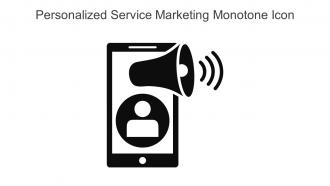 Personalized Service Marketing Monotone Icon In Powerpoint Pptx Png And Editable Eps Format
