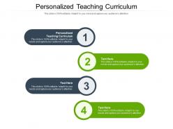 Personalized teaching curriculum ppt powerpoint presentation styles layout cpb