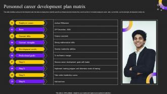 Personnel Career Development Plan Matrix