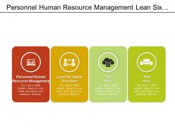 Personnel human resource management lean six sigma overview cpb