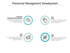 Personnel management development ppt powerpoint presentation professional tips cpb