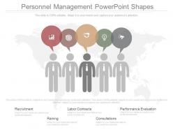 Personnel management powerpoint shapes