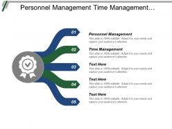 Personnel management time management project management exit strategy cpb