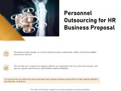 Personnel outsourcing for hr business proposal ppt powerpoint presentation pictures slideshow