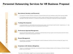 Personnel Outsourcing Services For HR Business Proposal Ppt Powerpoint Presentation Show Outline