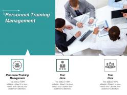 Personnel training management ppt powerpoint presentation professional slides cpb