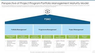 Perspective Of Project Program Portfolio Management Maturity Model