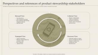 Perspectives And References Of Product Stewardship Stakeholders